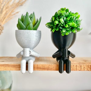 Coffee Lovers Gift Idea, People Drinking Coffee Planter, Coffee Bar Decor, Coffee Table Decor, Plant Gift Idea , Cute Succulent Planter