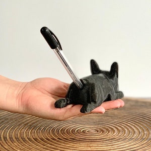 French Bulldog Pen Holder Dog Pen Holder Bulldog Stationary Cute Pen Holder Funny Pen Holder Butt Pencil Holder Frenchie image 3