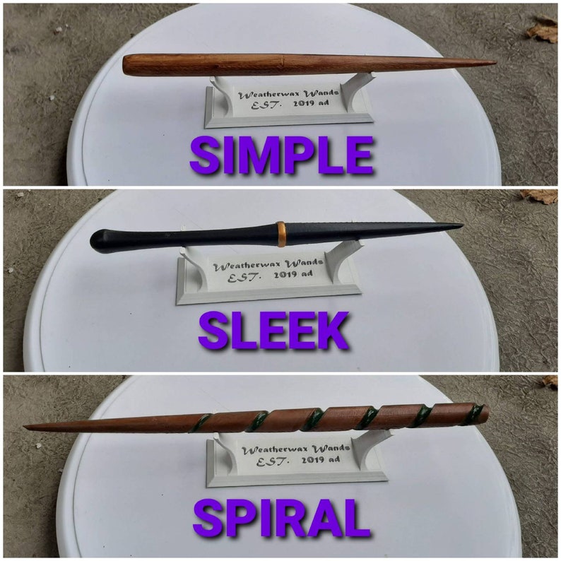 Hand Painted 3d Printed Plastic Basic Starter Wand