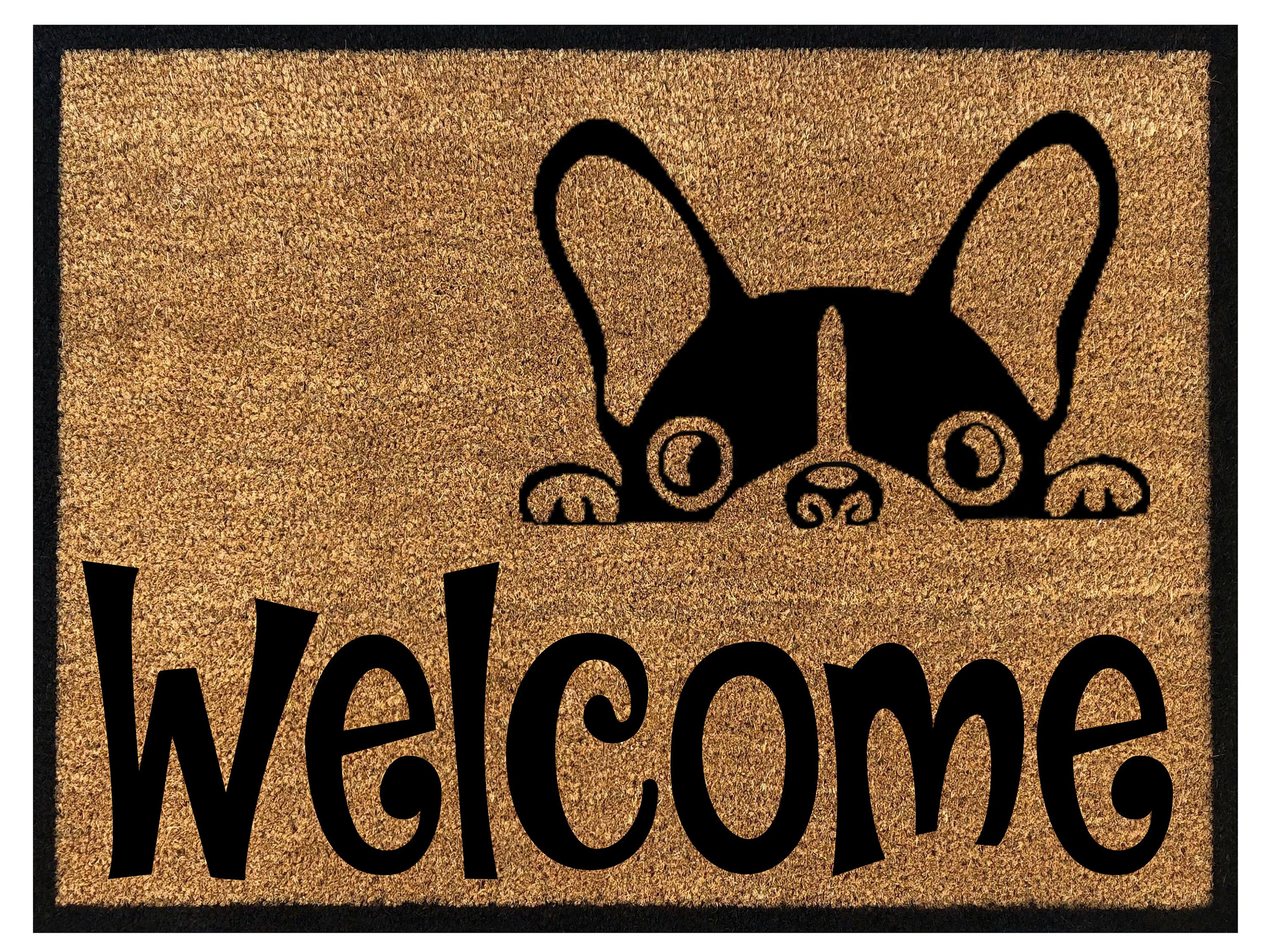 Adorable French Bulldog Doormat Cute Frenchie Etsy