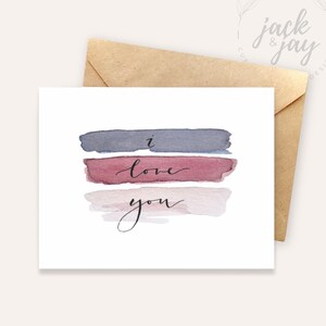 Je t'aime - Carte de Saint-Valentin | carte d'anniversaire | Carte pour mari | Carte pour femme | Petit ami | Petite amie | Fiancé | Partenaire