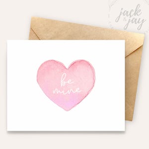 Soyez à moi - Carte de Saint-Valentin | de Galentine | carte d'anniversaire | Carte pour femme | Petite amie | Petit ami | Fiancé | Partenaire | Ami