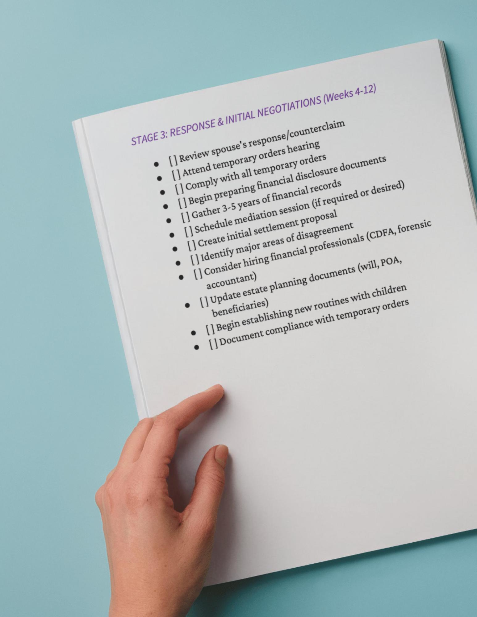 Separation Checklist.pdf Divorce Checklist Printable | Stage-by-stage Divorce Organizer ...