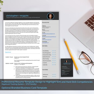 Pacchetto di curriculum, biglietti da visita e carta intestata per creare un marchio professionale moderno