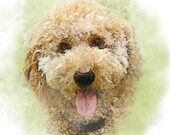 Pet Portrait, Single Pet Painting, Custom Pet Portrait, Custom Dog portrait, Custom Watercolor Portrait, Dog Art, watercolor, Printable PDF
