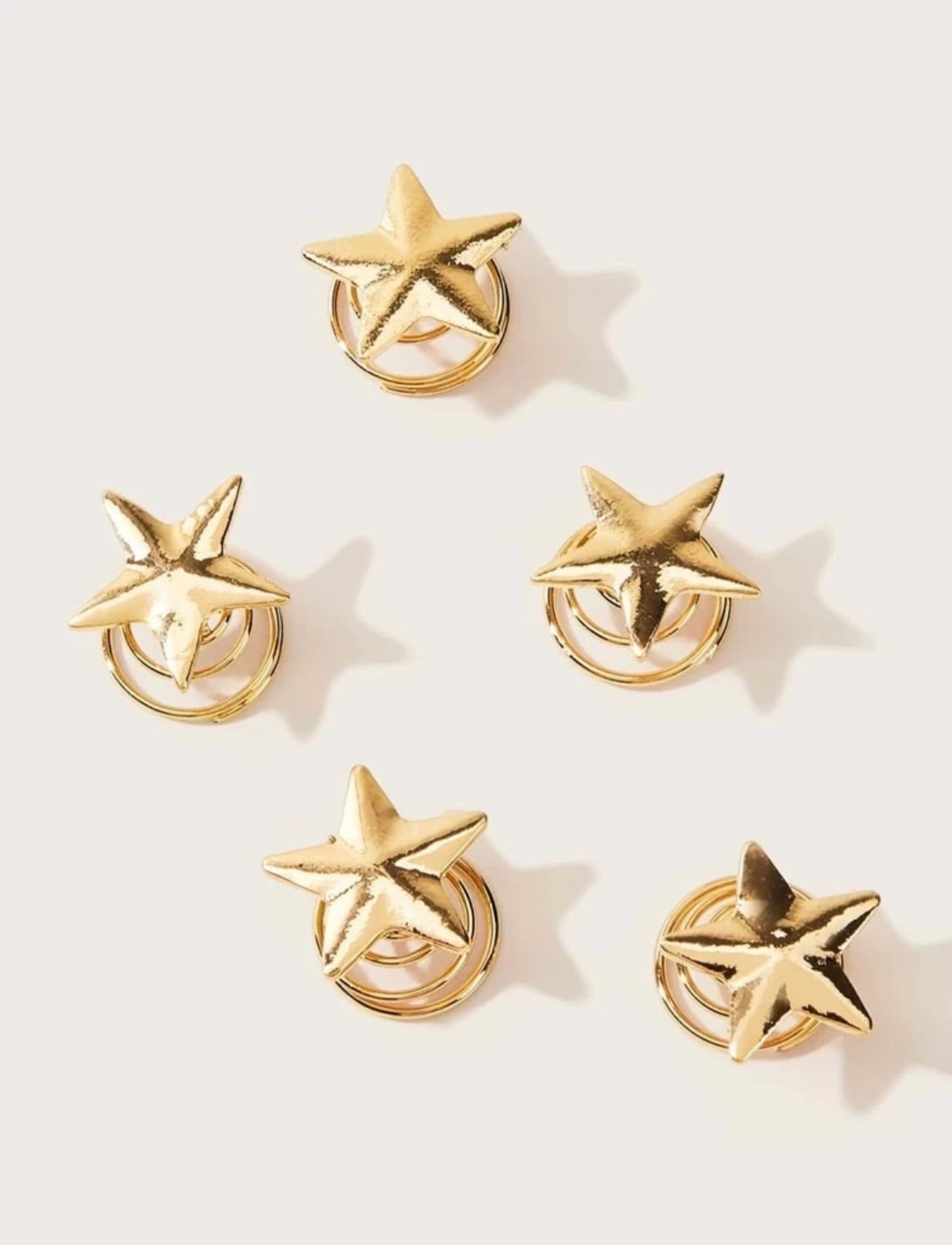 5 Gold Star Hair Accessories Gold Star Hair Jewelry Star Etsy