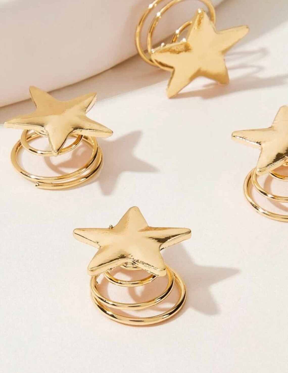 5 Gold Star Hair Accessories Gold Star Hair Jewelry Star Etsy