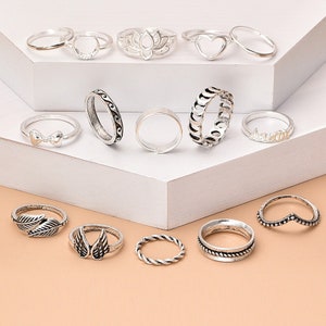 15 Piece Dream Big Ring Set Jewelry Gift Set Perfect Gift - Etsy