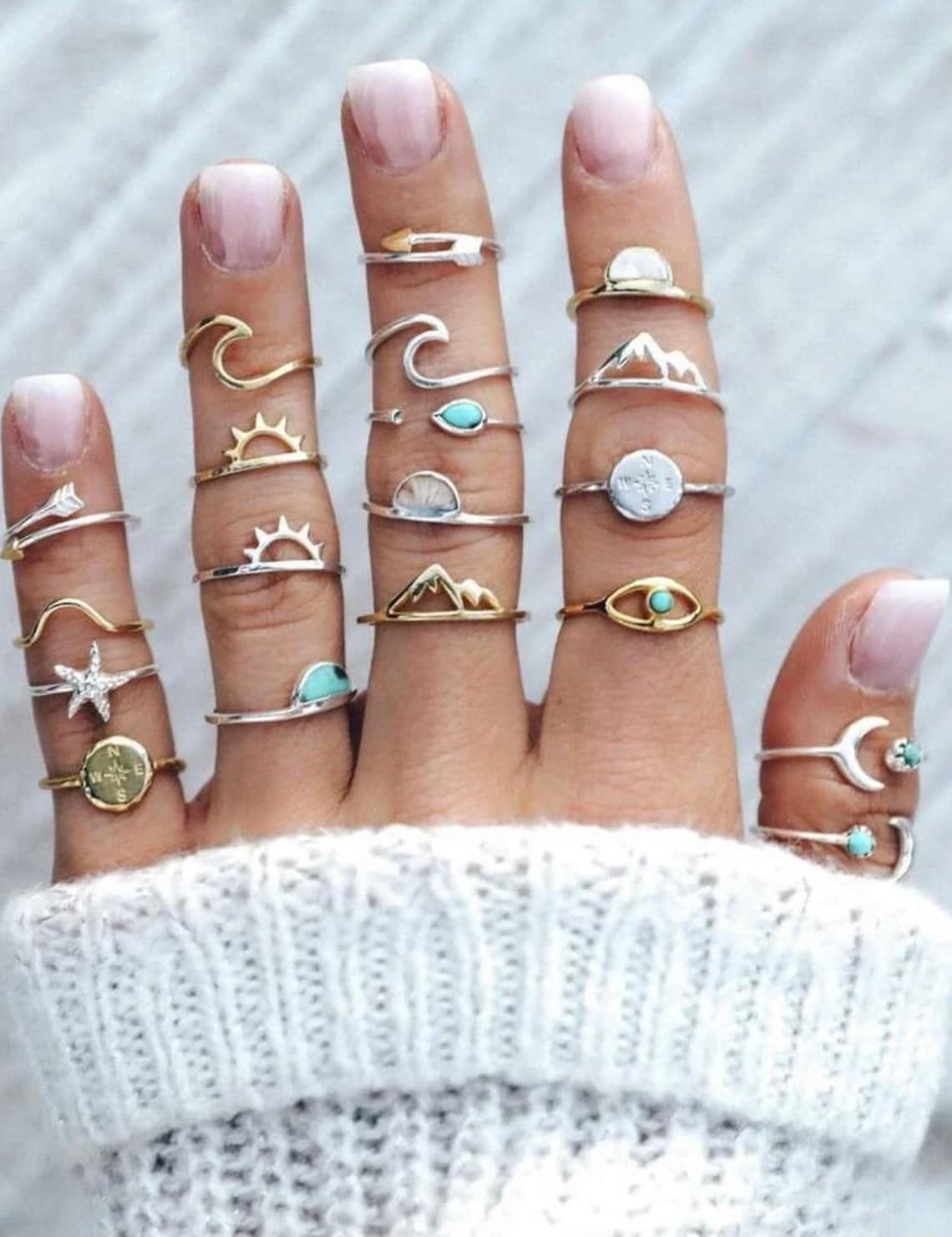 19 Piece Whimsical Ring Set Cute Ring Set Teen Jewelry Gift Etsy
