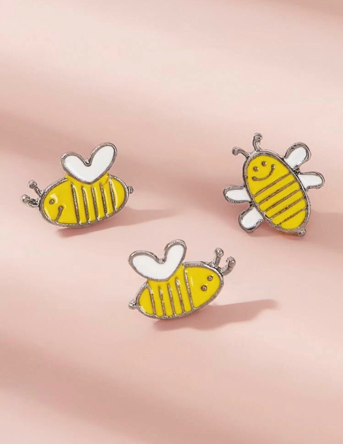 Bee Kind, Bee Happy, Bee YOU, Set of 3 Bumble Bee Pins!