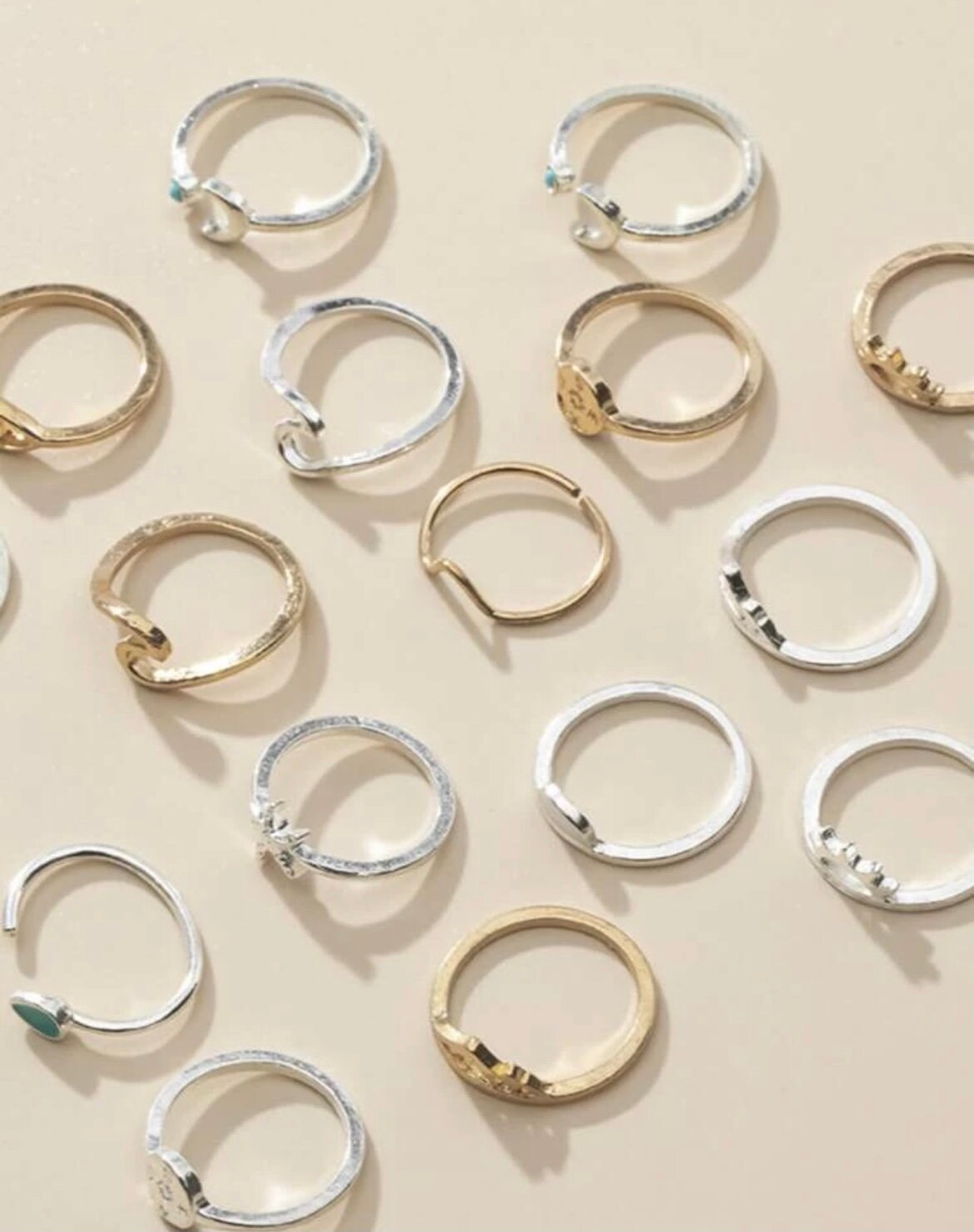 19 Piece Whimsical Ring Set Cute Ring Set Teen Jewelry Gift Etsy