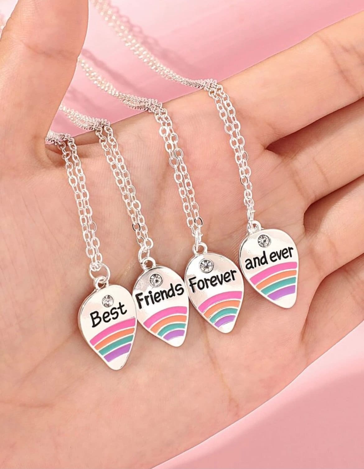 Best Friends Forever Necklaces Set of Four Best Friends - Etsy ...