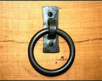 Rustic Iron Pull ring / Tie Ring