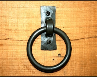 Rustic Iron Pull ring / Tie Ring