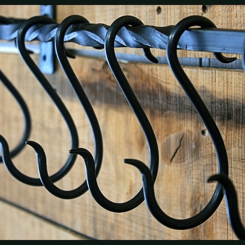 Pot Rack Hooks Large set of 3 Great for Cast Iron Pans Etsy