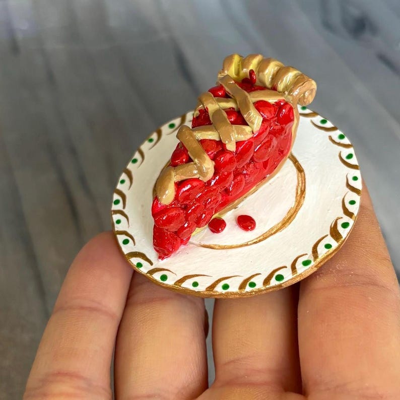 Cherry Pie Slice Ornament - Thumbnail 2