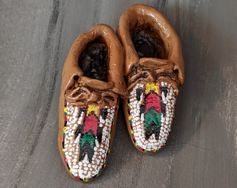 Beaded Moccasins Ornament