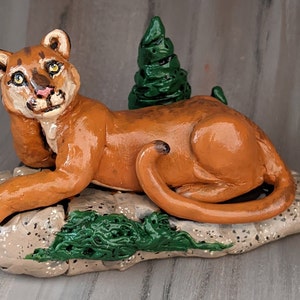 Mountain Lion Figurine