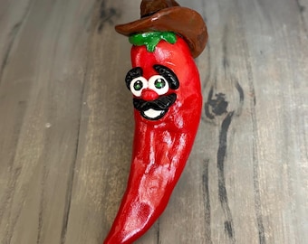 Cowboy Chili Pepper Ornament