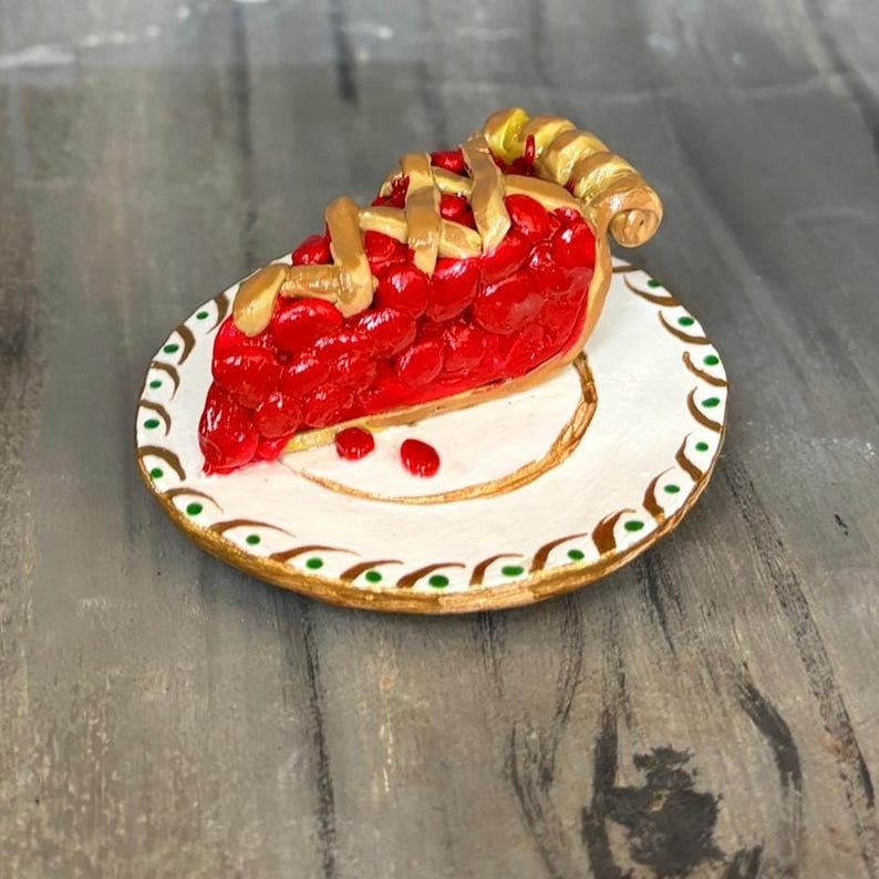 Cherry Pie Slice Ornament - Thumbnail 3