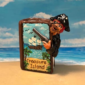 Pirate in Book Ornament