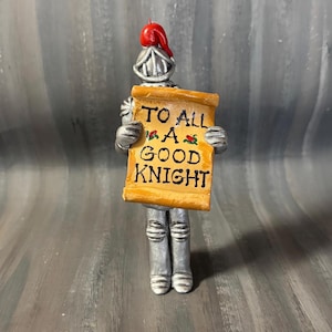 To All A Good Knight Polymer Clay Ornament