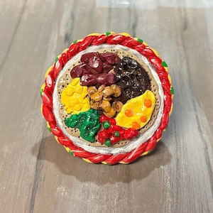 Ethiopian Food Plate Ornament