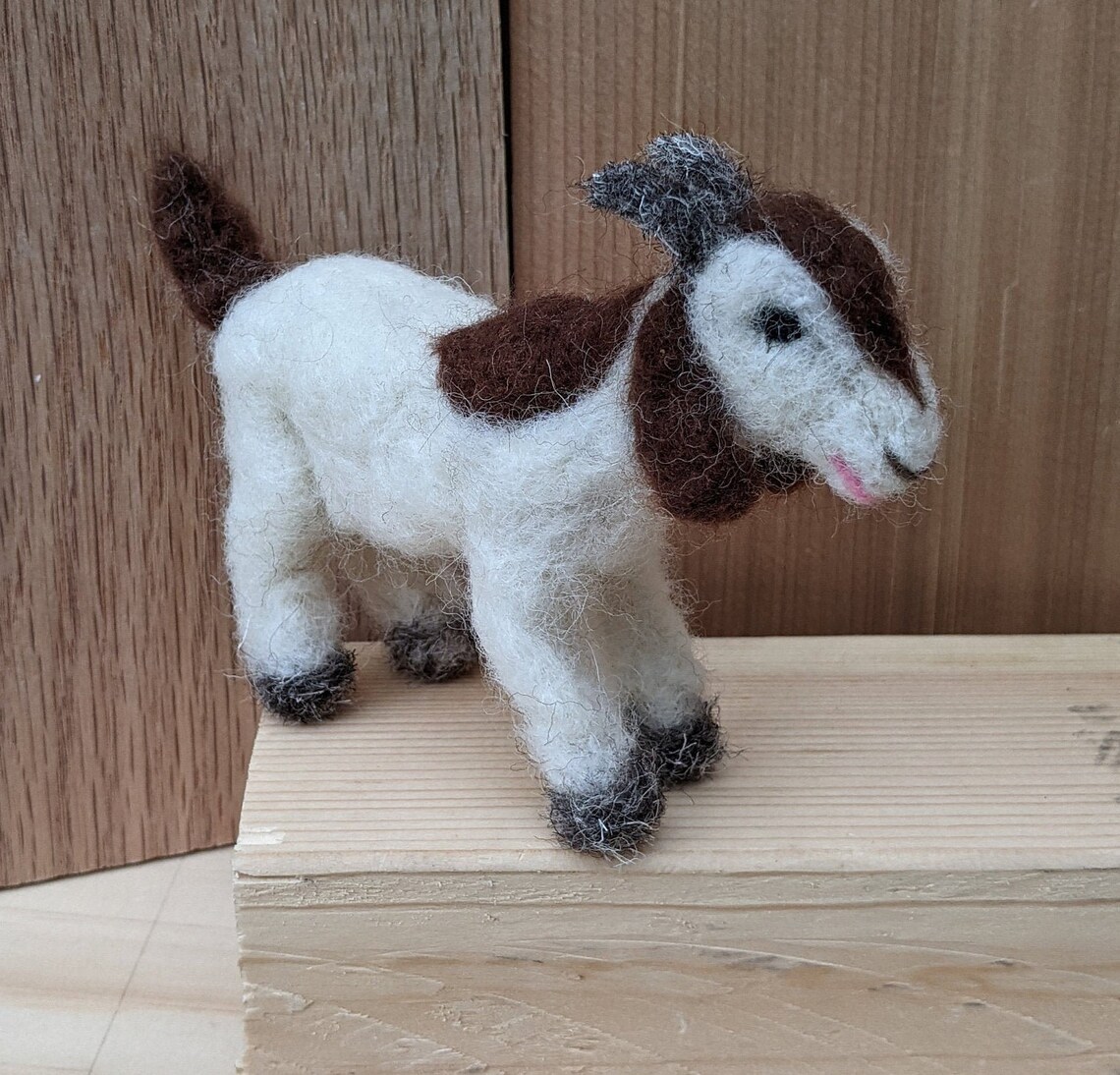 Felted Wool Goat Etsy