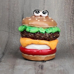 Mini enfeite de hambúrguer