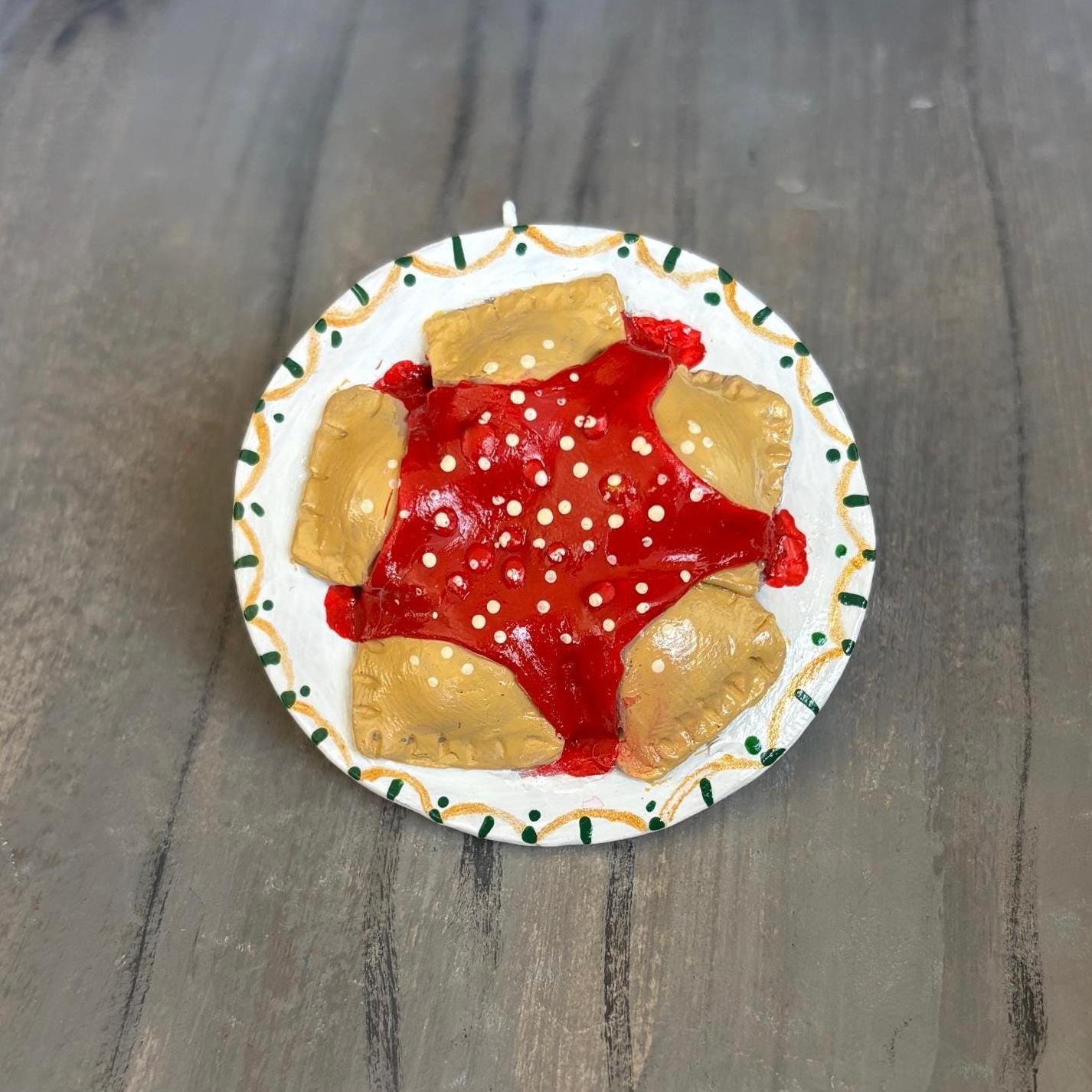 Spaghetti & Ravioli Ornaments - Etsy