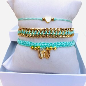 Gold plated bracelets/fashion jewelry/Handcrafted jewelry/friendship bracelets/