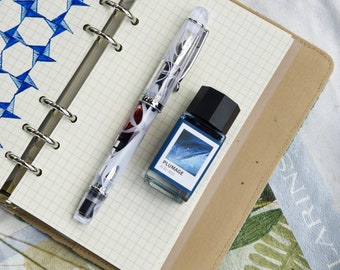 TIANZI Piston-Fill Fountain Pen-white