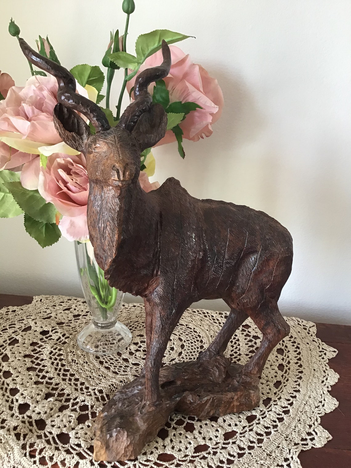 resin elk statue