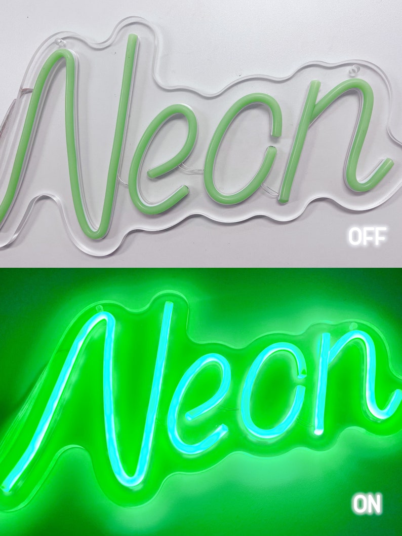 Lightning Bolt Custom Neon Sign Neon Sign Led Neon Sign Etsy