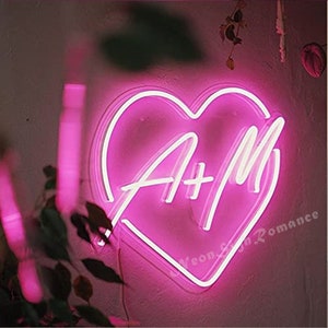 Love Heart Shape Customed Neon Sign Flex LED Neon Light Home Decoration Custom Text Neon Light Sign Logo Custom Room Kids Decoration Ins