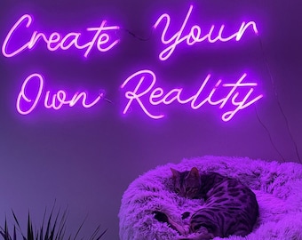 DIY Custom Neon Sign Custom Text Flex LED Neon Light Sign Wall Decoration Hanging Lights with a Quote,Gift for him/her,Great Room Decoration