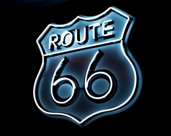 ROUTE 66 Custom Business Store Neon Sign Flex Led Neon Light Sign Led Text Custom Led Neon Sign Home Room Decoration Instagram Style