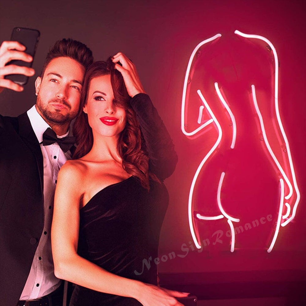 Custom Led Sign Sexy Lady Neon Light Bar Sign Hot Naked Beauty - Etsy  Singapore