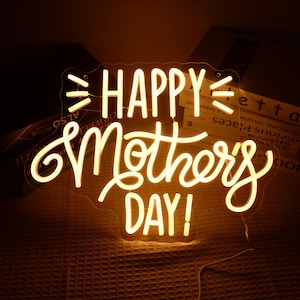 Benutzerdefinierte glückliche Muttertag Leuchtreklame für Wand Wohnkultur , personalisierte LED-Licht Geschenk für Mama