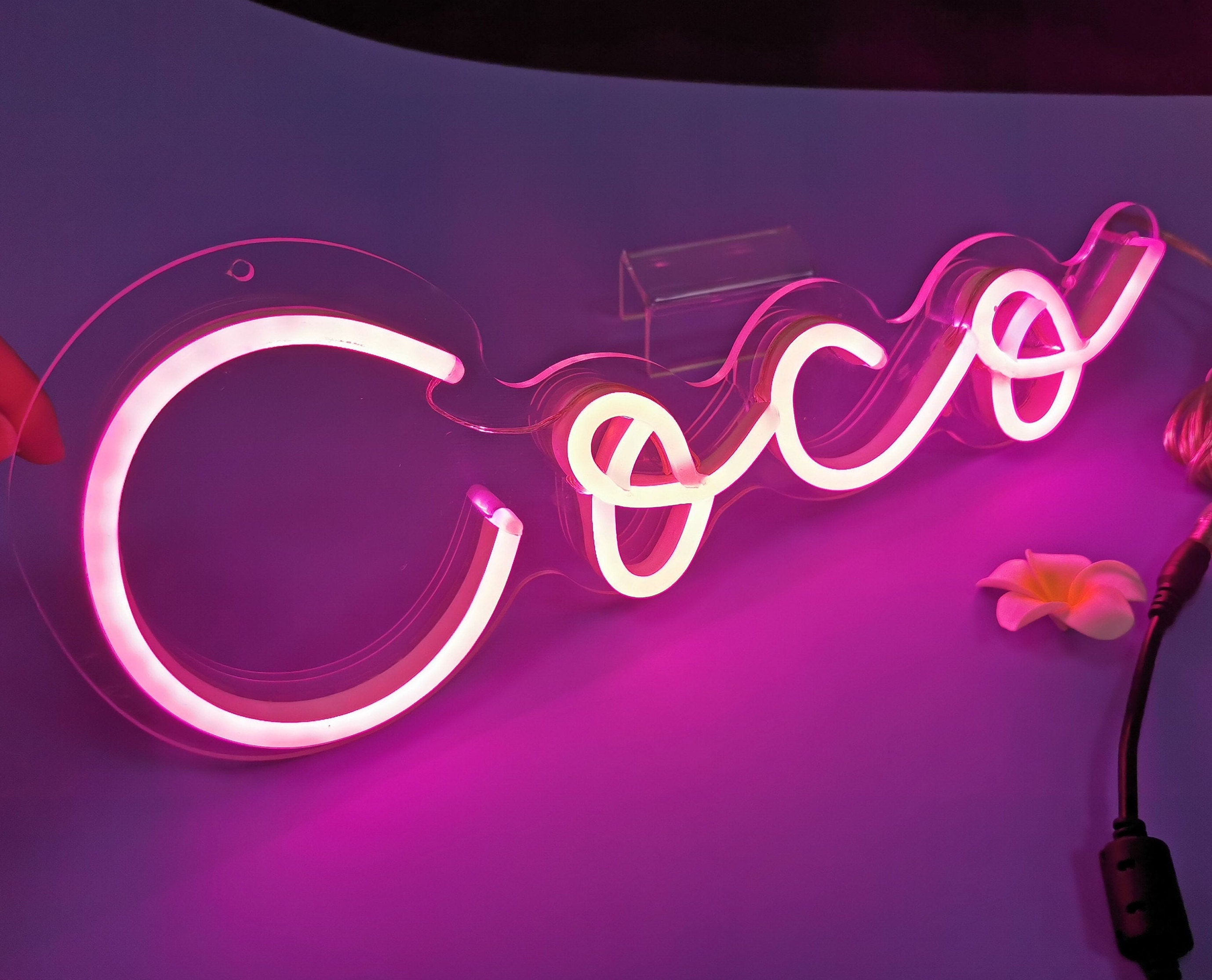 chanel neon sign