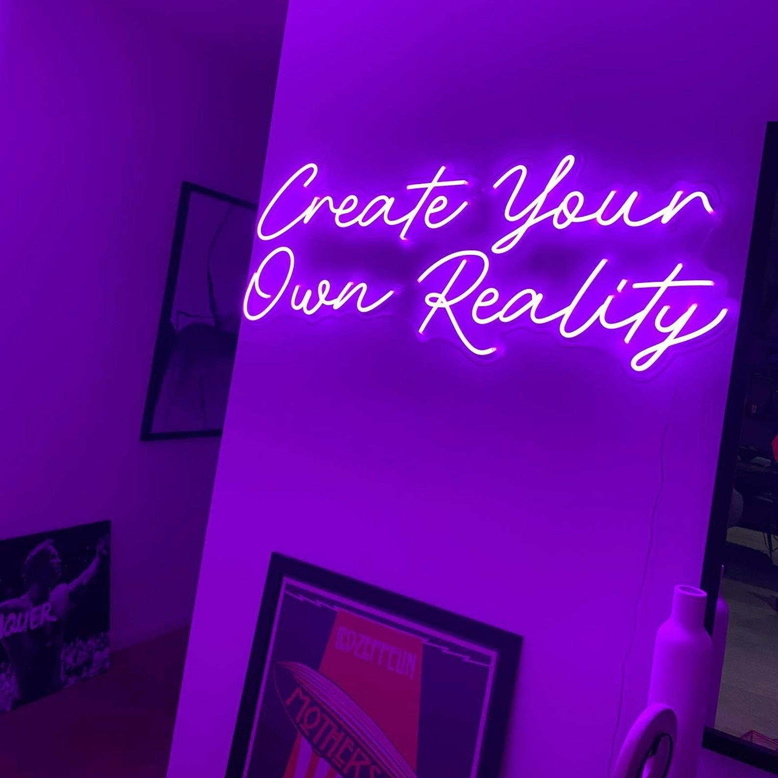 DIY Custom Neon Sign Custom Text Flex LED Neon Light Sign Wall Etsy