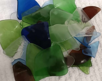 Seaglass, ¡por libra! Supersaco de vidrio marino mediano/grande