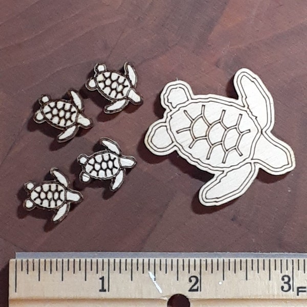 TURTLE Wood cutouts- Resin inserts, art pieces, crafting wood