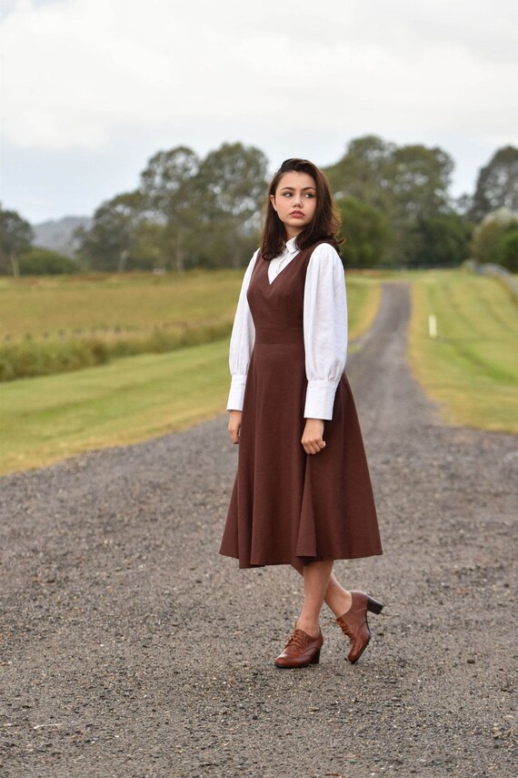 Made to Order Pinafore Dress With 
