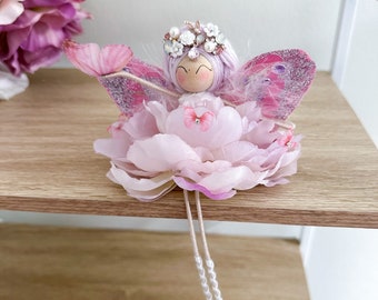 OOAK | Fairy doll | Wire & flower | Handmade | Fairy Doll | Nursery Decor | Girls Room