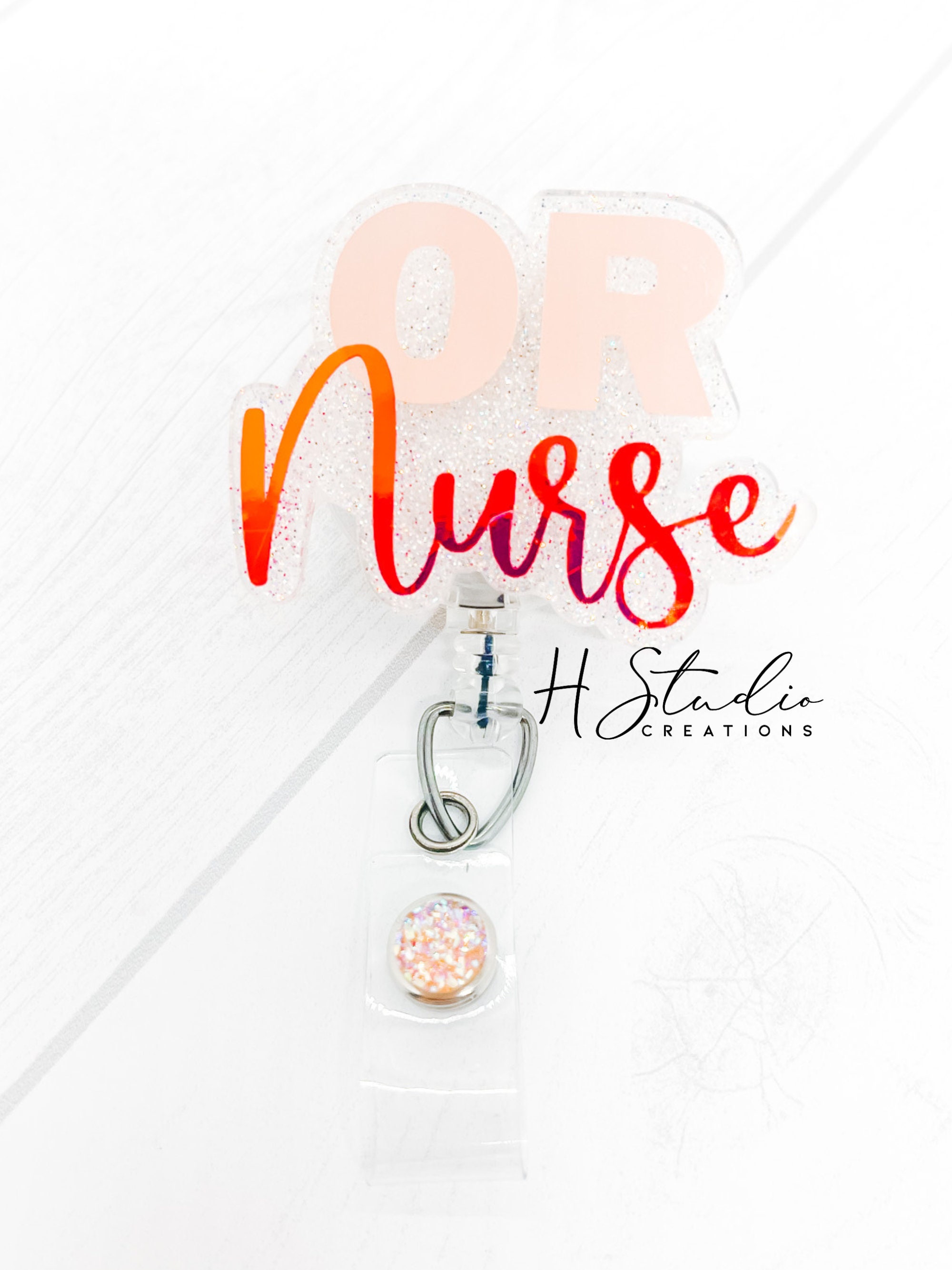 OR Nurse Badge Reel, OR Nurse Gifts, Medical Badge Reel, Nurse Badge Reel,  Graduation Gifts for Nurses, Operating Room Badge Reel, for Her 