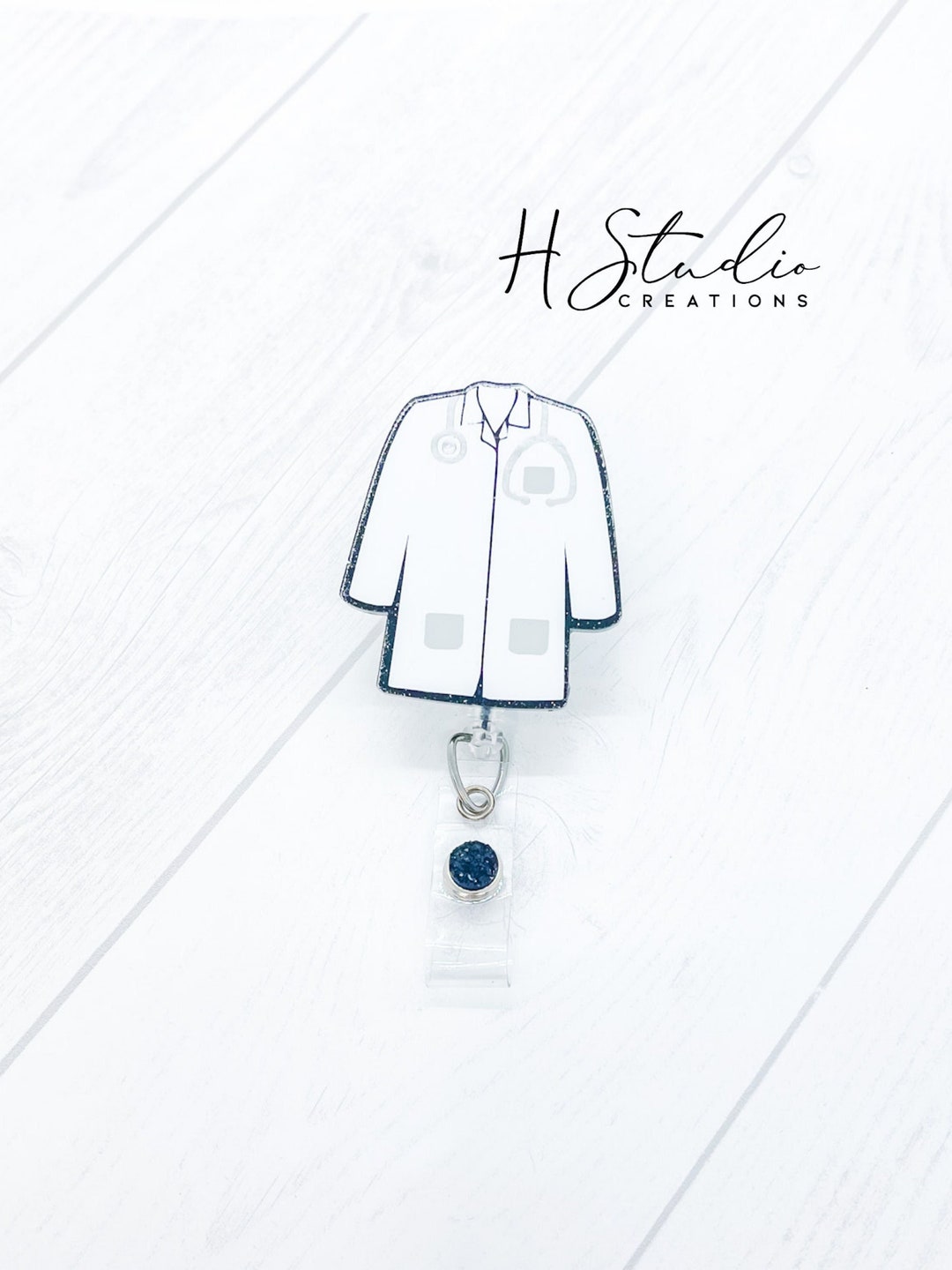 Lab Coat Badge Reel, Scientist Gift, Lab Tech Badge Reel, Science ...