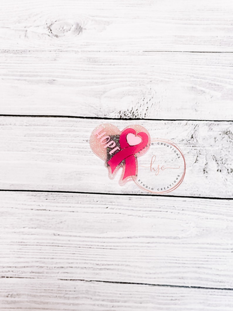 Perfect for Nurses /& Teachers Changeable Hardware Options Available Hope Heart Badge Reel