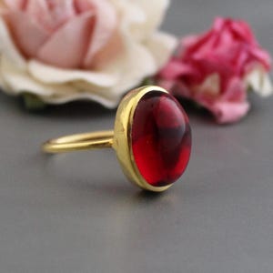 Rosa Turmalin-Quarz-Ring, Statement-Ring, handgemachter Ring, Geburtsstein Ring, Edelstein-Ring, Geschenk für sie, zierlicher Ring, minimalistischer Ring