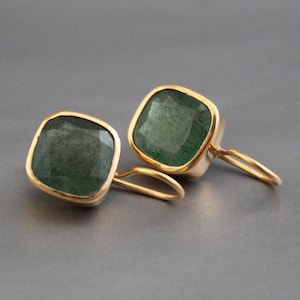 Cabochon Avventurina Verde Qualità A+ Ovale Appuntito